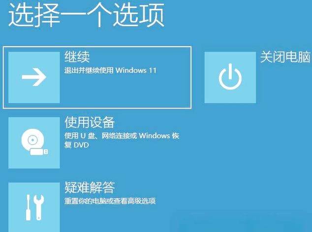 win11开机按f几进入高级选项