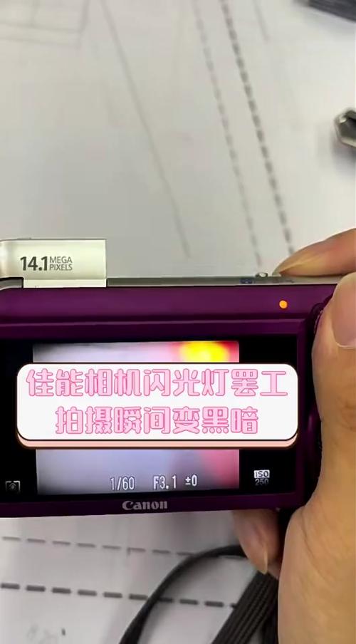 佳能相机拍照时闪红灯图标