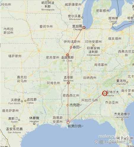 美国亚特兰大地图位置