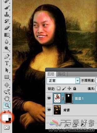 ps把人物弄成微笑