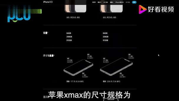 苹果xmax尺寸